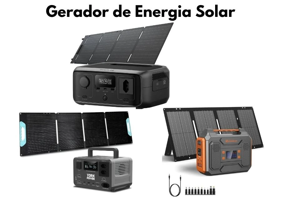 Gerador de energia solar, kit estação solar, gerador de energia solar, gerador de energia solar com placas solares